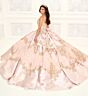 Princesa by Ariana Vara PR30085CAPE Embroidered Hem Sheer Quince Cape