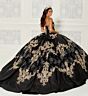 Princesa by Ariana Vara PR30085CAPE Embroidered Hem Sheer Quince Cape