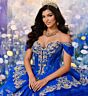 Princesa by Ariana Vara PR30171 Ruffle Overskirt Beaded Quince Dress