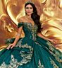Princesa by Ariana Vara PR30171 Ruffle Overskirt Beaded Quince Dress