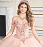 Princesa by Ariana Vara PR30171 Ruffle Overskirt Beaded Quince Dress