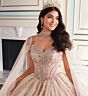 Princesa by Ariana Vara PR30173 Off-The-Shoulder Beaded Quince Gown