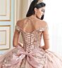Princesa by Ariana Vara PR30176 Back Bow Off-The-Shoulder Quince Gown