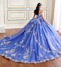 Princesa by Ariana Vara PR30178 Off-The-Shoulder Floral Quinceanera Dress
