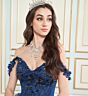 Princesa by Ariana Vara PR30179 Applique Strap V-Neck Quinceanera Gown