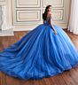 Princesa by Ariana Vara PR30180 Beaded Bust Corset Top Quince Gown
