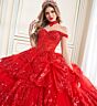 Princesa by Ariana Vara PR30181 Ruffle Skirt Corset Top Quince Gown