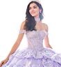 Princesa by Ariana Vara PR30181 Ruffle Skirt Corset Top Quince Gown