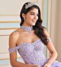Princesa by Ariana Vara PR30181 Ruffle Skirt Corset Top Quince Gown