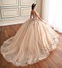 Princesa by Ariana Vara PR30182 Spaghetti Strap Quinceanera Gown