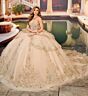 Princesa by Ariana Vara PR30196 Plunging Neck Cap Sleeve Sweet 16 Gown