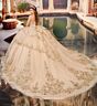 Princesa by Ariana Vara PR30196 Plunging Neck Cap Sleeve Sweet 16 Gown