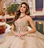 Princesa by Ariana Vara PR30196 Plunging Neck Cap Sleeve Sweet 16 Gown