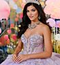Princesa by Ariana Vara PR30196 Plunging Neck Cap Sleeve Sweet 16 Gown