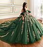 Princesa by Ariana Vara PR30197 Sheer Side Ruffle Sleeve Sweet 16 Gown