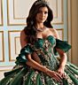 Princesa by Ariana Vara PR30197 Sheer Side Ruffle Sleeve Sweet 16 Gown