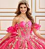 Princesa by Ariana Vara PR30197 Sheer Side Ruffle Sleeve Sweet 16 Gown
