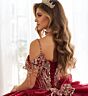 Princesa by Ariana Vara PR30198 Corset Top Cold-Shoulder Sweet 16 Gown