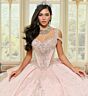 Princesa by Ariana Vara PR30201 Sheer Side Long Sleeve Quince Gown