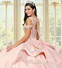 Princesa by Ariana Vara PR30201 Sheer Side Long Sleeve Quince Gown