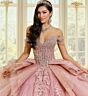 Princesa by Ariana Vara PR30203 Removable Bow Beaded Quinceanera Dress
