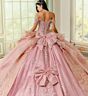 Princesa by Ariana Vara PR30203 Removable Bow Beaded Quinceanera Dress
