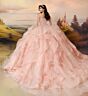 Princesa by Ariana Vara PR30204 Ruffle Skirt Long Cape Quince Gown
