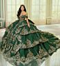 Princesa by Ariana Vara PR30205 Tiered Skirt Back Bow Quinceanera Gown