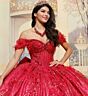 Princesa by Ariana Vara PR30206 Beaded Corset Back Bow Sweet 16 Dress