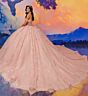 Princesa by Ariana Vara PR30206 Beaded Corset Back Bow Sweet 16 Dress