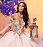 Princesa by Ariana Vara PR30208 Cape Sleeve Basque Waist Sweet 16 Gown
