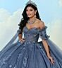 Princesa by Ariana Vara PR30208 Cape Sleeve Basque Waist Sweet 16 Gown