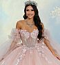 Princesa by Ariana Vara PR30209 Ruffle Hem Back Bow Quince Dress