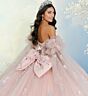 Princesa by Ariana Vara PR30209 Ruffle Hem Back Bow Quince Dress