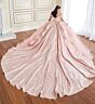 Princesa by Ariana Vara PR70102 Off-The-Shoulder Satin Sweet 16 Gown