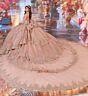 Princesa by Ariana Vara PR70104 Bow Sleeve Strapless Sweet 16 Gown
