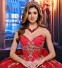 Princesa by Ariana Vara PR70104 Bow Sleeve Strapless Sweet 16 Gown