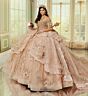 Princesa by Ariana Vara PR70106 Back Bow Tiered Skirt Quince Dress