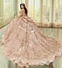 Princesa by Ariana Vara PR70106 Back Bow Tiered Skirt Quince Dress
