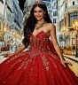 Princesa by Ariana Vara PR30222 Halter Topper Back Bow Quince Dress
