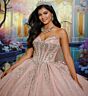Princesa by Ariana Vara PR30222 Halter Topper Back Bow Quince Dress