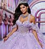 Princesa by Ariana Vara PR30227 Illusion Top Applique Quinceanera Gown