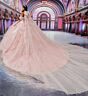 Princesa by Ariana Vara PR30227 Illusion Top Applique Quinceanera Gown
