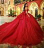 Princesa by Ariana Vara PR30229 Basque Waist Beaded Sweet 16 Dress