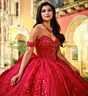 Princesa by Ariana Vara PR30229 Basque Waist Beaded Sweet 16 Dress