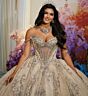 Princesa by Ariana Vara PR30231 Lace-Up Back Basque Waist Quince Gown