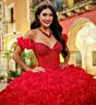 Princesa by Ariana Vara PR30232 Ruffle Skirt Beaded Top Sweet 16 Gown
