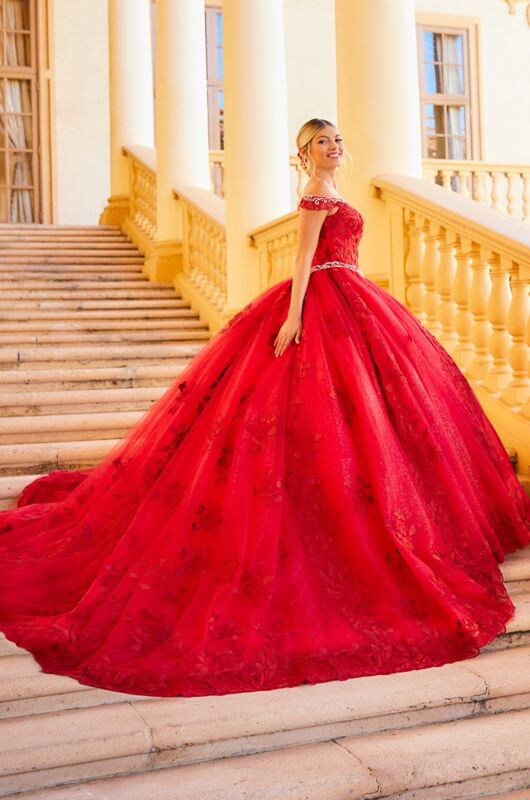 House of Wu 26964 Off The Shoulder 3 Piece Quinceanera Gown