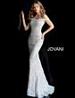 Jovani 61357 Silver Evening Dress