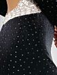 Jovani 44858 Cutout Back Long Sleeve Velvet Dress